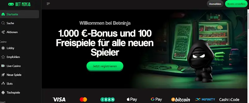 Betninja: Drei-Stufen-Bonus für Einsteiger
